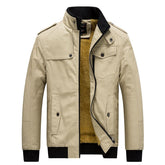 Mens Fleece Lined Jacket Thick Slim Fit Coat